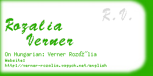 rozalia verner business card